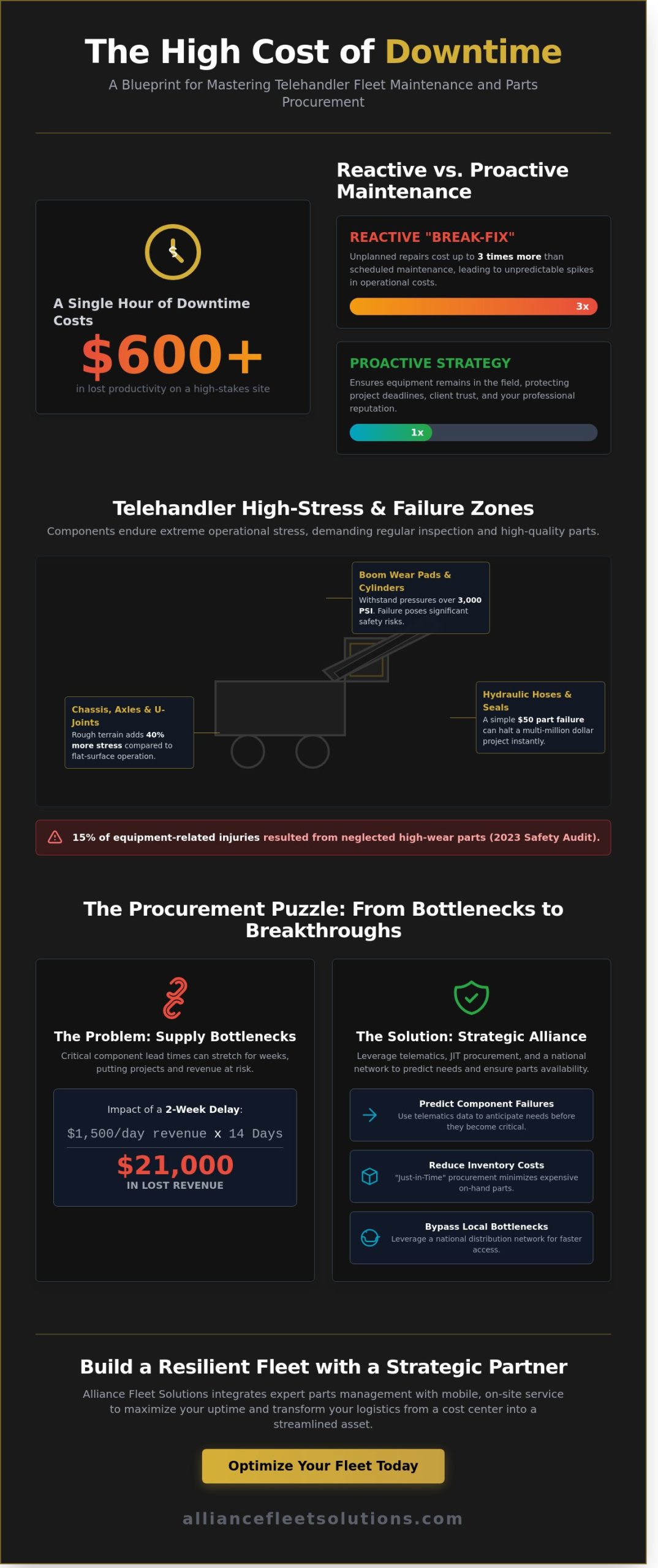Strategic Telehandler Parts Management: Maximizing National Fleet Uptime in 2026